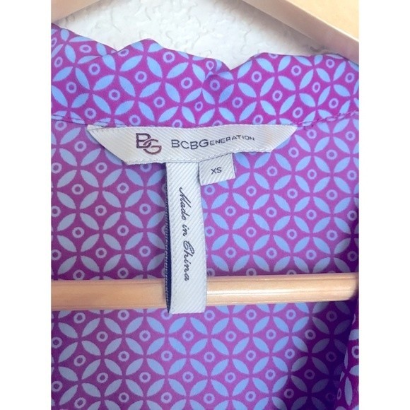 Bcbgeneration Unique Retro Print Shirt Dress - Picture 3 of 4